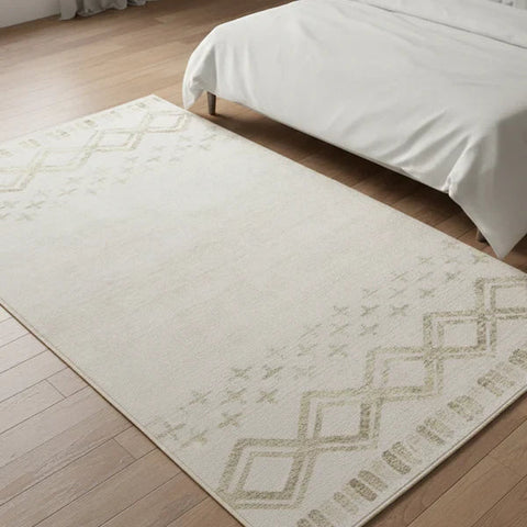 Washable Area Rugs for Living Room, Bedroom & Dining Room – Modern Soft Low Pile Non Slip Carpet – Pet Friendly Waterproof Foldable Rugs for Home